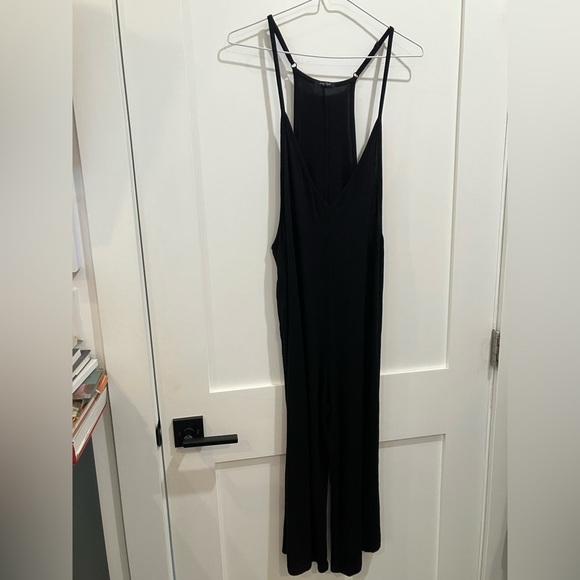 Loving People women’s romper fits large Black V-Neck Jumpsuit - Picture 14 of 16